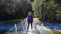 Barbara on the Milford Track