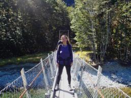 Barbara on the Milford Track
